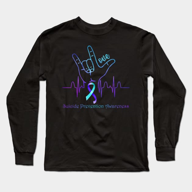 Love Suicide Prevention Awareness Long Sleeve T-Shirt by peskyrubeus